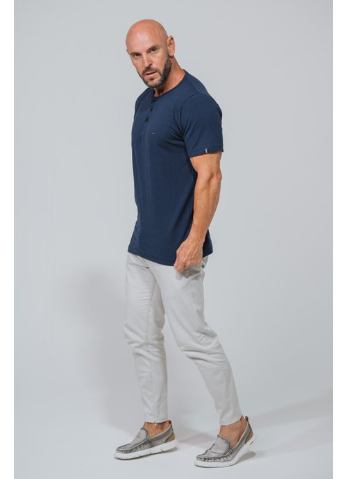 Camiseta Henley Signature